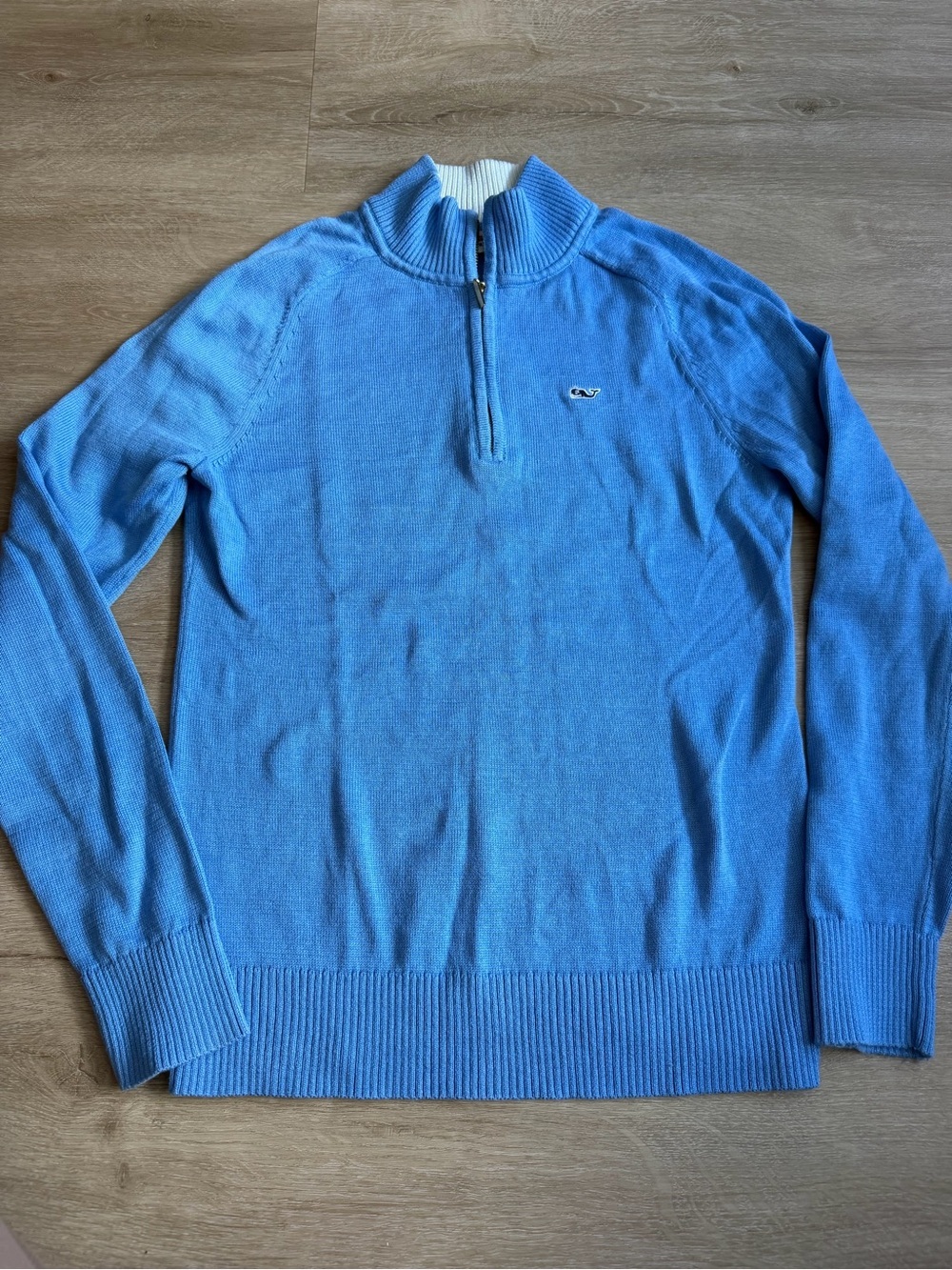 Vineyard Vines Quarter Zip Cotton Pullover  Blue Coastal SZ XXS